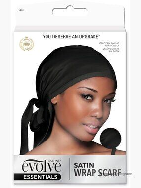 Satin Wrap Scarf for Hair Protection, Prevents Breakage & Frizz